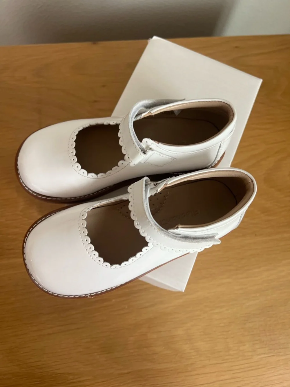 Elephantito Leather Mary Jane Girls Shoes White Size 10